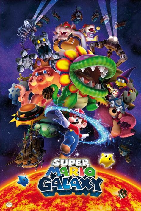 Nintendo Super Mario Galaxy Plakat Sklep EPlakaty Pl