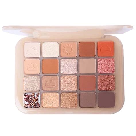 Zhaghmin Eyeshadow Glitter Palette Chestnut Color Eye Shadow Plate