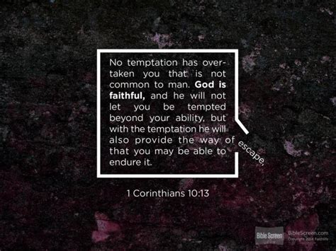 Verse Of The Day 1 Corinthians 1013 Kjv Highland Park Baptist