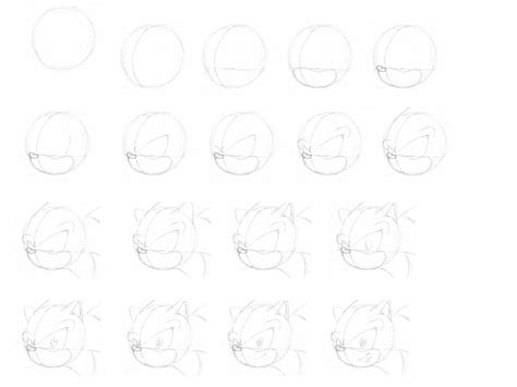 Sonic Head Tutorial By Bluestreakfus On Deviantart