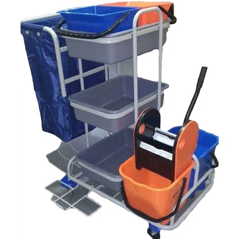 Multicolor Feet Wringer And Mopping Trolleys Bucket Capacity Kg