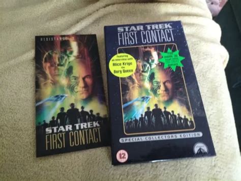 STAR TREK FIRST Contact VHS 1997 Boxed Special Collectors Edition 0