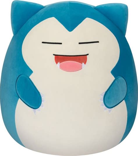 Pok Mon Squishmallow Wave Snorlax Groot Pluche Knuffel Cm Bol