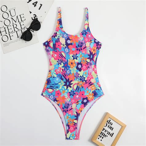 HHH 2025 New One Piece Bikini Digital Printing Tight Backless Swimsuit Women Walmart