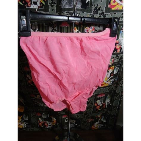 Nos Vtg 60s Bright Pink Nylon Panties Dbl Gusset No C… Gem