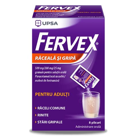 Prospect Fervex Raceala Si Gripa Pentru Adulti 500mg 200mg Farmacia