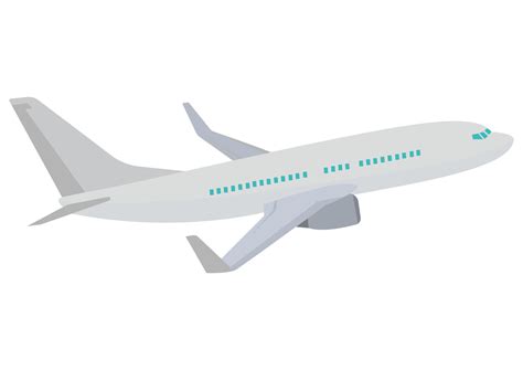 Vector Illustration of AirPlane isolated on white background. Clipart ...