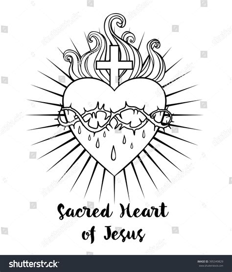 Coloring Pages Of The Sacred Heart