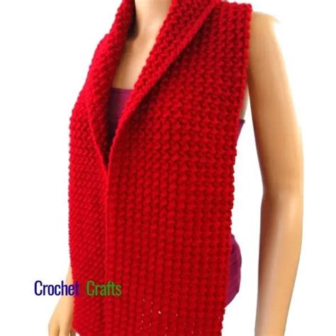 Crunch Stitch Easy Crochet Winter Scarf - CrochetNCrafts