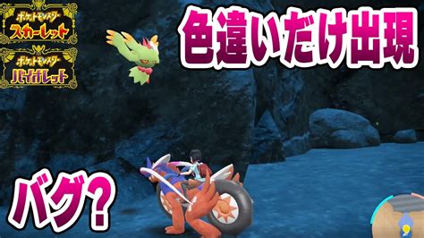 【ポケモンsv】色違いハバタクカミしか湧かなくなるバグ検証中に01％を引いてしまう Youtube