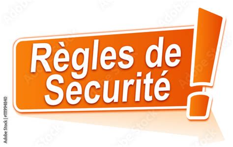 Règles De Sécurité Sur étiquette Orange Fichier Vectoriel Libre De