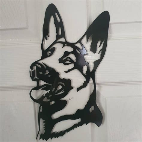 German Shepherd Metal Sign Or Wall Art Wall Decor Wall Etsy