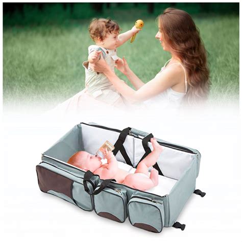 Ripley CUNA CAMA DE VIAJE PARA BEBÉS MOCHILA CAMBIADOR PAÑALERA