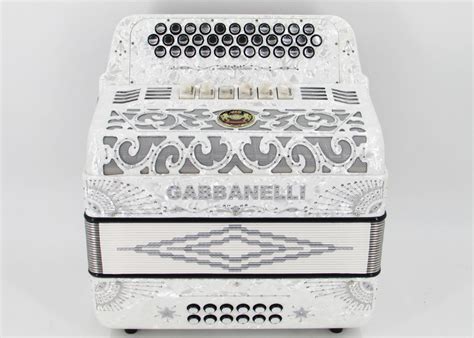 Gabbanelli M Tone White Pearl Gabbanelli Accordions