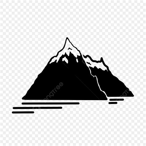 Mountain Peak Silhouette Png Transparent Snow Mountain Peak Silhouette