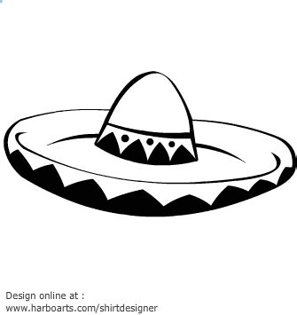 Free Black And White Sombrero, Download Free Black And White Sombrero ...