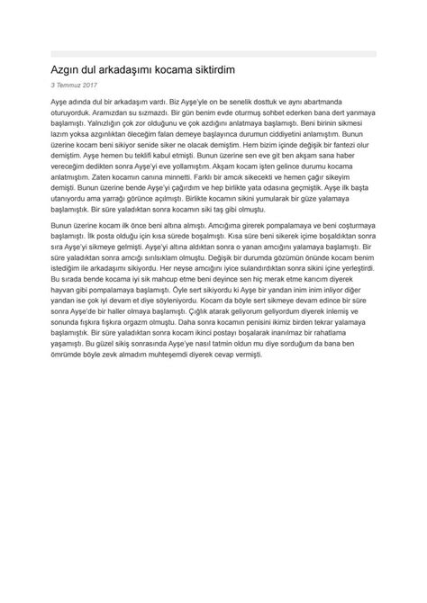 Azg N Dul Arkada M Kocama Siktirdim By Satin Sex Issuu