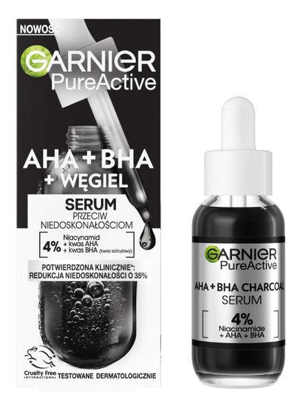 Garnier Pure Active Serum Przeciw Niedoskonałościom Aha Bha