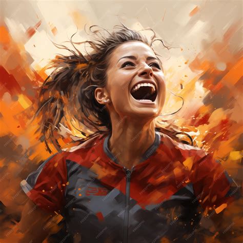 Premium AI Image | Spains Womans National Football Team Victory