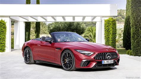 2022 Mercedes AMG SL 63 4MATIC Color Patagonia Red Metallic Front