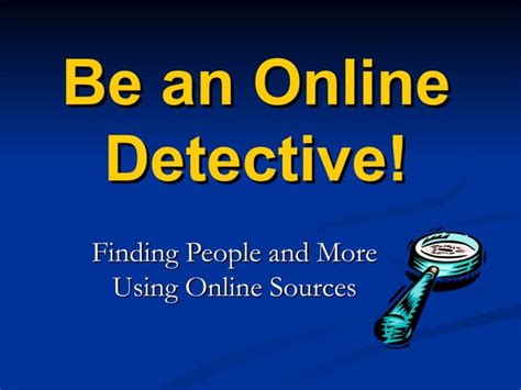 Online detective 3.31.11 | Free Download