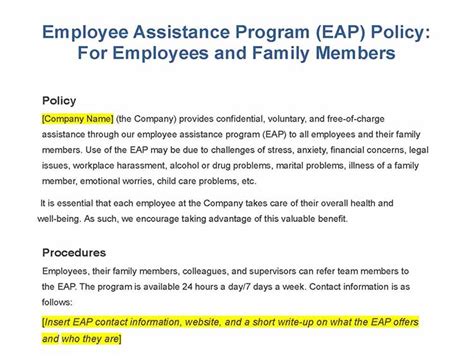 What Is An Eap Small Business Guide Sample Eap Policy