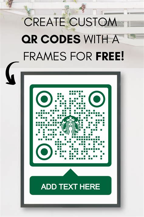 Starbucks Qr Code Inspired Qr Code With Call To Action Best Qr Code Generator Qr Codes