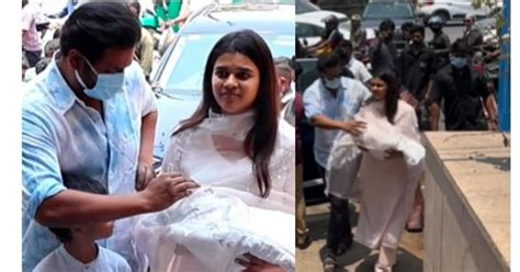 Manchu Manoj And Mounika Reached Home With Baby Girl