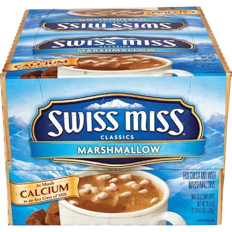 Swiss Miss Milk Chocolate Hot Cocoa Mix - Powder - 0 73 Oz - 50 Box ...