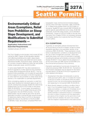 Fillable Online Seattle Seattle Dpd Tip A Environmentally Critical