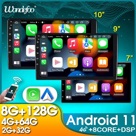 Wondefoo Universal 2 Din Android 11 Car Radio 7 9 10 Carplay Android