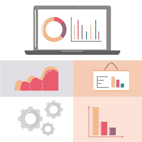 Set Business Analysis Graph 6098975 Vector Art At Vecteezy