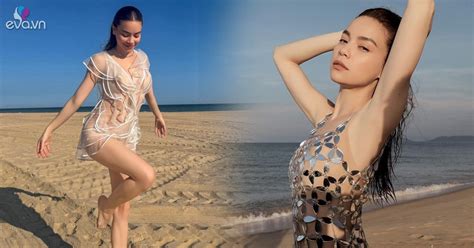 Không phải bikini Hồ Ngọc Hà mặc kiểu váy dính người đi biển khoe dáng không giống phụ nữ 3 con