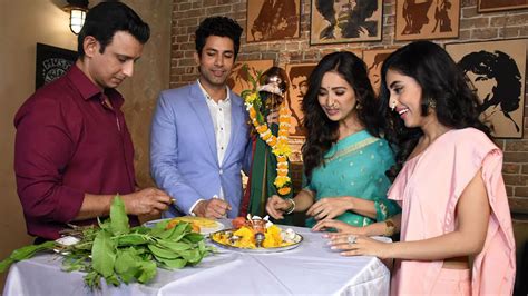 Sharman Joshi and Asha Negi celebrate Gudi Padwa on the sets ALTBalaji’s web-series Baarish ...