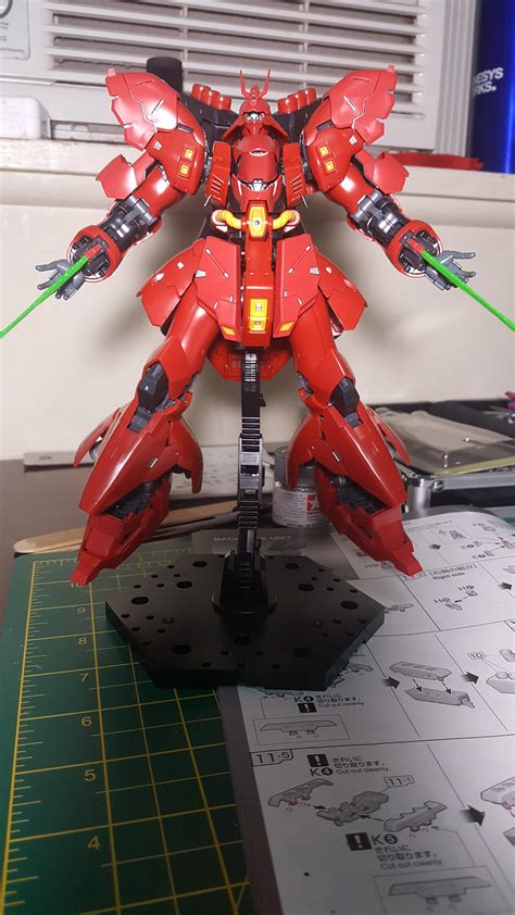 Rg Sazabi Completed All Thats Left Is Panel Line And Decal Rgunpla