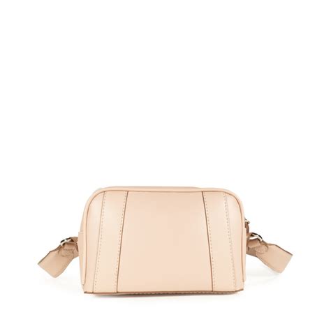 Bolsa Crossbody Con Maxi Rubber Color Nude Cloe Factory Store