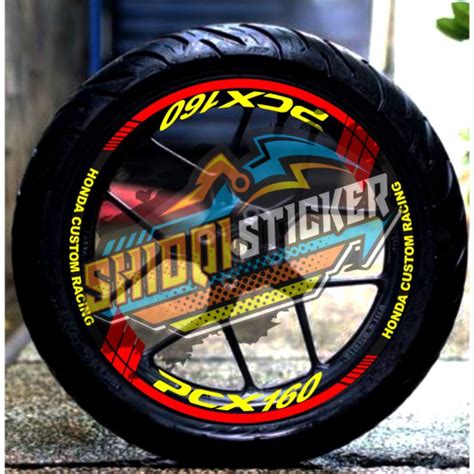 Jual Stiker Pcx Sticker Velk Sticker Velg Motor Honda Pcx