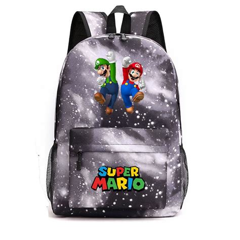 Аниме Рюкзак Марио Super Mario Bros унисекс Арт подростковый школьный ...