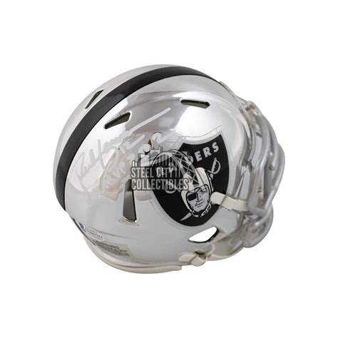 Rich Gannon NFL MVP 2002 Autographed Raiders Chrome Mini Football ...