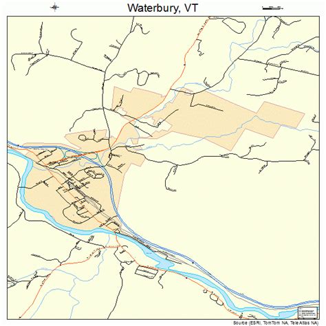 Waterbury Map