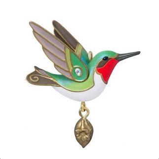 Elegant Hummingbird Rare Miniature Koc Event Repaint Hallmark