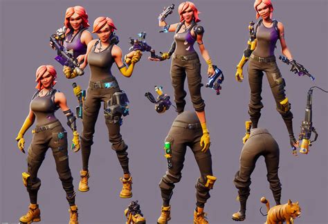 Fortnite Jonesy But As A Female Hyper Detailed Stable Diffusion