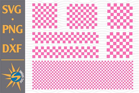 Pink Checkered Pattern Svg Png Dxf Digital Files Include By