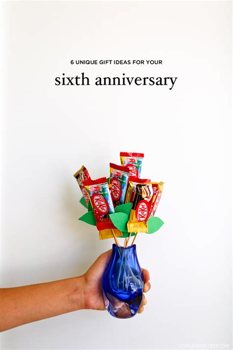 6 Unique 6th Year Anniversary Gift Ideas Iron, Sweets, and Wood Theme