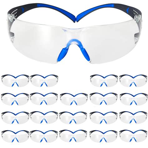 3m Safety Glasses Securefit 20 Pack Ansi Z87 Scotchgard Anti Fog Anti Scratch Clear Lens