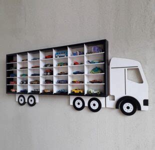Laser Cut Truck Hot Wheels Display Shelf Free Vector ARABIC CNC