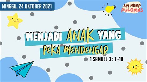 IBADAH SEKOLAH MINGGU HKBP PULOMAS 24 OKTOBER 2021 YouTube