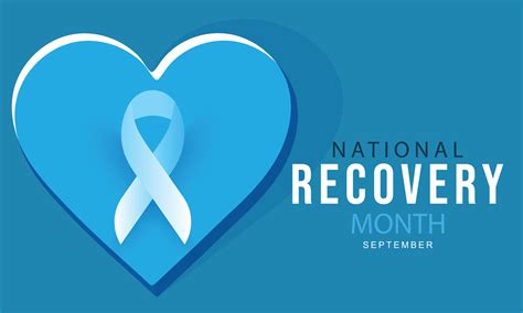 National Recovery Month Background Banner Card Poster Template