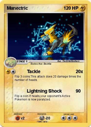 Pokémon Manectric 66 66 - Tackle - My Pokemon Card