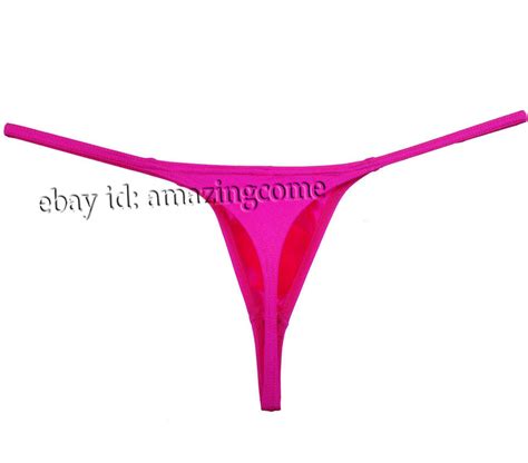 Mens Spandex Pouch Thong Underwear Elastic G String Swimwear Micro Bikini T Back EBay